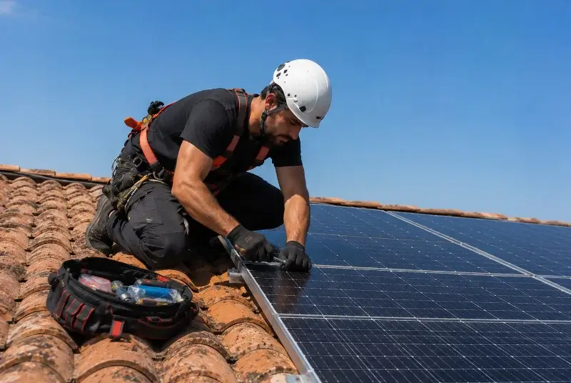 Maintenance et monitoring de panneaux solaires à Ville-en-Sallaz