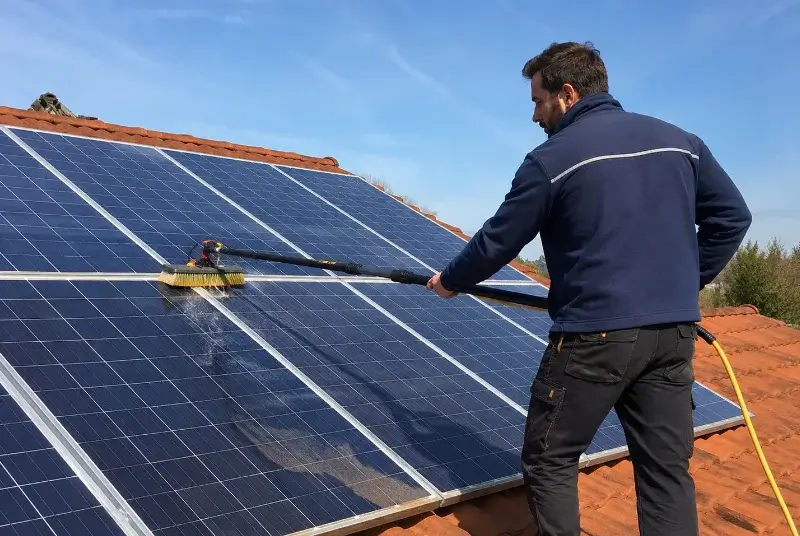 Nettoyage et entretien de panneaux solaires à Ville-en-Sallaz